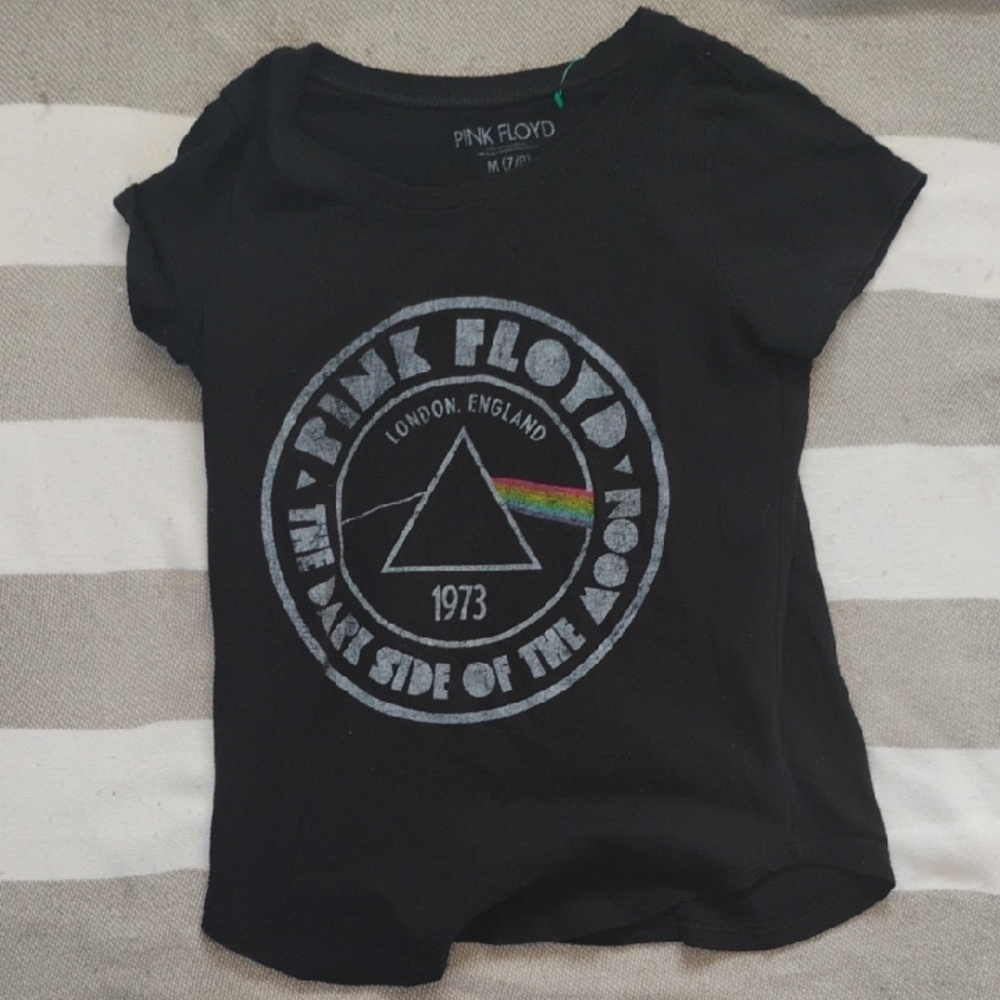 🚨5 For $25🚨 Pink Floyd Kids Tee in Black with Rainbow Accent